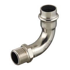 Отвод Valtec d18 мм х 1/2  НР(ш) 90° нержавеющая сталь (VTi.957.I.001804)