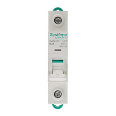 Автоматический выключатель модульный Systeme Electric Systeme9 1P 25А тип B 6 кА 230 В (S9F21125)