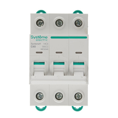 Автоматический выключатель модульный Systeme Electric Systeme9 3P 40А тип C 6 кА 400 В (S9F22340)