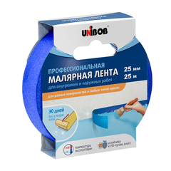 Лента малярная Unibob синяя 25 мм 25 м (89344)