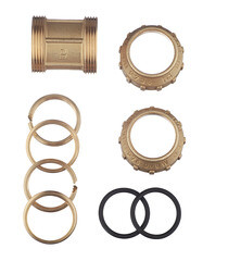 Муфта ПНД Tiemme компрессионная 32х32 мм латунь - фото 4