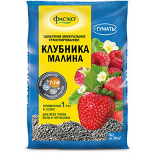 Удобрение минеральное сухое для клубники гранулированное 5М Фаско 1 кг
