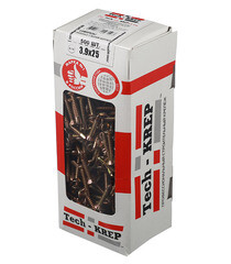 Саморезы оконные 25x3,9 мм с буром желтые (500 шт.) - фото 4