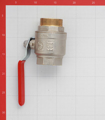 Кран шаровой латунный Valtec Base 2 ВР(г) х 2 НР(ш) ручка прямой (VT.215.N.09) - фото 3