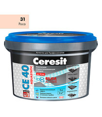 Затирка цементная Церезит CE 40 aquastatic 31 роса 2 кг