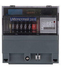 Счетчик электроэнергии Меркурий 201.5 однофазный однотарифный механический 5(60) А на DIN-рейку