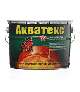 Антисептик Акватекс 2 в 1 биозащитный для дерева калужница 10 л ...