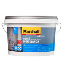 Краска интерьерная Marshall Export 2 база BC бесцветная 2,5 л