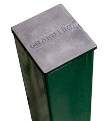 Столб для забора 62х55х1,4 мм 2,5 м 5 отверстий зеленый RAL 6005