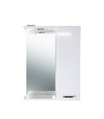 Зеркальный шкаф Sanita Лагуна 600х830х162 мм с подсветкой белый