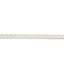 Шнур вязаный полипропиленовый 8 прядей белый d4 мм без сердечника