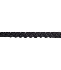 Шнур вязаный полипропиленовый 8 прядей черный d5 мм