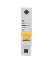 Автоматический выключатель IEK ВА 47-29 (MVA20-1-016-C) 1P 16А тип С 4,5 кА 230/400 В на DIN-рейку