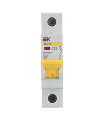 Автоматический выключатель IEK ВА 47-29 (MVA20-1-025-C) 1P 25А тип С 4,5 кА 220 В на DIN-рейку