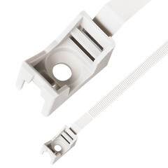 Ремешок для кабеля и труб Европартнер 16-32 мм белый (30 шт.)