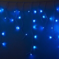 Гирлянда светодиодная Neon-Night уличная Бахрома синяя 4,8х0,6 м (255-136-6)