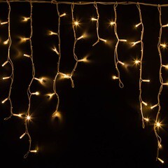 Гирлянда светодиодная Neon-Night уличная Бахрома теплый белый 5,6х0,9 м (255-286)