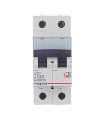 Автоматический выключатель Legrand TX3 (404046) 2P 40А тип С 6 кА 230-400 В на DIN-рейку