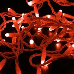 Гирлянда светодиодная Neon-Night уличная Нить красная 10 м (305-262)