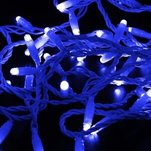 Гирлянда светодиодная Neon-Night уличная Нить синяя 10 м (305-233 ...