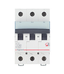 Автоматический выключатель Legrand TX3 (404061) 3P 50А тип С 6 кА 400 В на DIN-рейку