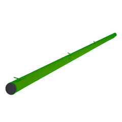 Столб для рабицы d42-45 мм h 2,25 м грунт-эмаль зеленая
