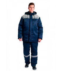 Куртка рабочая утепленная Delta Plus Экспертный-Люкс 56-58 рост 182-188 см синяя/серая