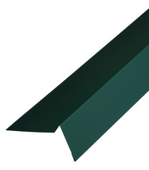 Планка торцевая для гибкой черепицы Grand Line 100х65 мм 2 м зеленая RAL 6005